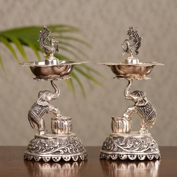 Silver Anklet Pair